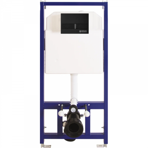 Инсталляция для унитаза Berges Novum 040215 с клавишей L5 Soft Touch черный