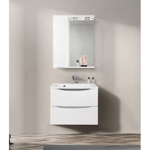BelBagno Зеркало-шкаф MARINO-SPC-700/750-1A-BL-P-L Bianco Lucido