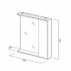 BelBagno Зеркало-шкаф MARINO-SPC-700/750-1A-BL-P-L Bianco Lucido