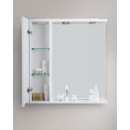 BelBagno Зеркало-шкаф MARINO-SPC-700/750-1A-BL-P-L Bianco Lucido