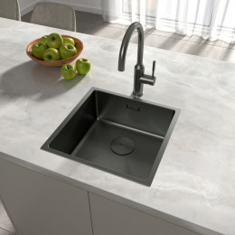 Мойка для кухни Lemark Olanga 9936123 44x44 графит