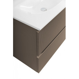 BelBagno Тумба с раковиной Uno 90 подвесная Бежевый матовый с раковиной BB-8099-90