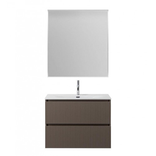 BelBagno Тумба с раковиной Uno 90 подвесная Бежевый матовый с раковиной BB-8099-90