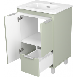 Brevita Тумба с раковиной Risacca Pistachio 60 фисташковый