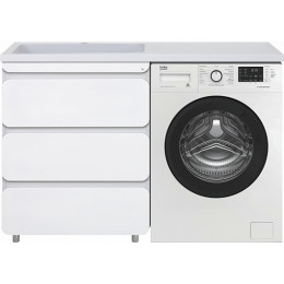 Misty Тумба с раковиной Чегет 70 L белая под стиральную машину