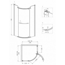 Grossman  Душевой уголок Style GR-7090