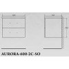 BelBagno Мебель для ванной AURORA 600 Bianco Opaco, TCH