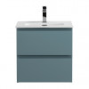 BelBagno Тумба с раковиной Kraft 39-50 подвесная Голубой матовый с раковиной BB500/390ETL