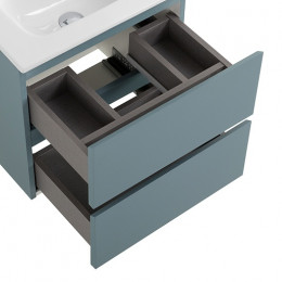 BelBagno Тумба с раковиной Kraft 39-50 подвесная Голубой матовый с раковиной BB500/390ETL