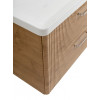 BelBagno Тумба с раковиной Due 80 подвесная Rovere Nature ручки Матовый атласный никель
