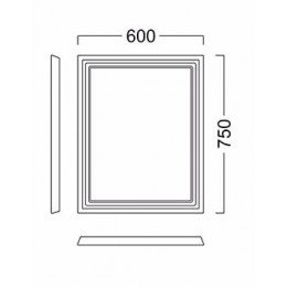 Kerama Marazzi Зеркало Pompei 60 белое