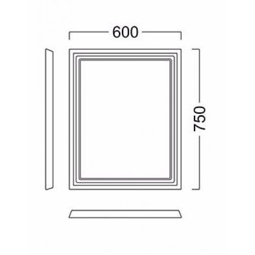 Kerama Marazzi Зеркало Pompei 60 белое