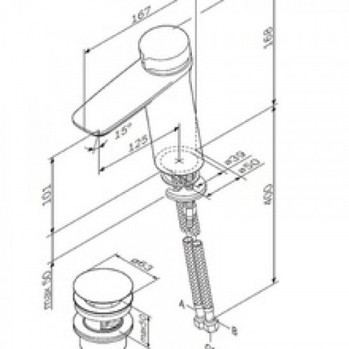 Смеситель для раковины Am.Pm Inspire F50A02522 черный матовый