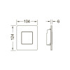 Панель смыва Tece TECE-Solid Urinal 9242434 сатин