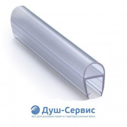 Уплотнитель для душевой кабины 6 мм А-образный U1582 длина 2,2 м