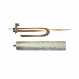 Комплект ТЭН 3кВт (3000Вт) RCA для водонагревателя Ariston + анод, R10038K1