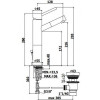 Смеситель для раковины Paffoni Birillo BI071CR93 281656 хром