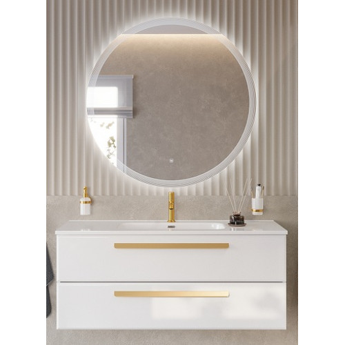 BelBagno Мебель для ванной Eco Cer-N 120 CZR-8095-120 bianco lucido ручки сатиновое золото