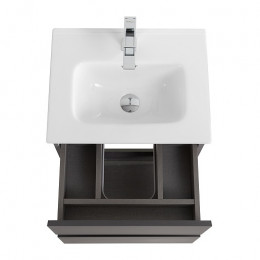 BelBagno Тумба с раковиной Kraft 39-50 подвесная Темно-Серый матовый с раковиной BB500/390ETL
