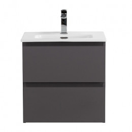 BelBagno Тумба с раковиной Kraft 39-50 подвесная Темно-Серый матовый с раковиной BB500/390ETL