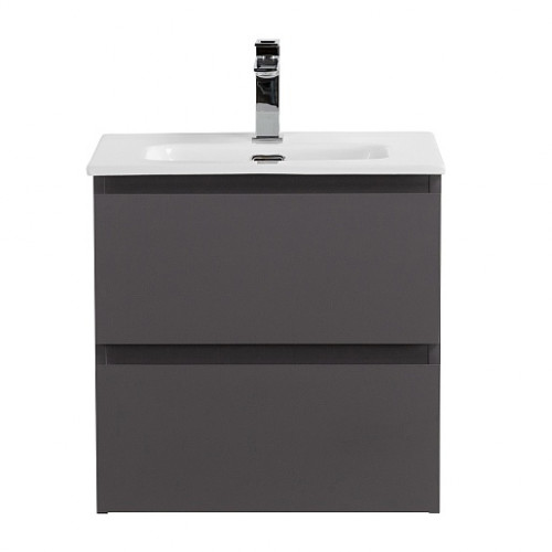 BelBagno Тумба с раковиной Kraft 39-50 подвесная Темно-Серый матовый с раковиной BB500/390ETL