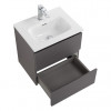 BelBagno Тумба с раковиной Kraft 39-50 подвесная Темно-Серый матовый с раковиной BB500/390ETL