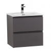 BelBagno Тумба с раковиной Kraft 39-50 подвесная Темно-Серый матовый с раковиной BB500/390ETL
