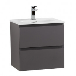 BelBagno Тумба с раковиной Kraft 39-50 подвесная Темно-Серый матовый с раковиной BB500/390ETL