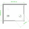 Royal Bath Душевой уголок RB 8100HPD-C-BL 100х80х185