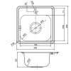Кухонная мойка Iddis Strit STR38P0i77 38 x 38 см полированная