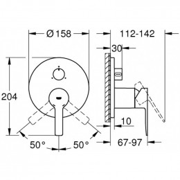 Смеситель для ванны Grohe Lineare New 24095001
