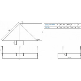 Koller Pool Каркас для ванны Tera 135х135