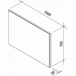 Ravak Зеркало Ring 100