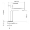 Смеситель для раковины WasserKRAFT Spree 1403 никель