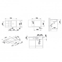Мойка Blanco Metra 6S Compact 517353, серый беж