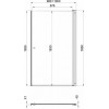 Triton Душевая дверь в нишу Уно 100x185