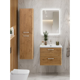 BelBagno Тумба с раковиной Due 50 подвесная Rovere Nature ручки Хром полированный