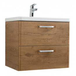 BelBagno Тумба с раковиной Due 50 подвесная Rovere Nature ручки Хром полированный
