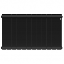 Радиатор биметаллический Royal Thermo Infinity 300 Noir Sable 12 секций, боковое подключение