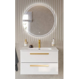 BelBagno Мебель для ванной Eco Cer-N 80 CZR-8095-80 bianco opaco ручки сатиновое золото