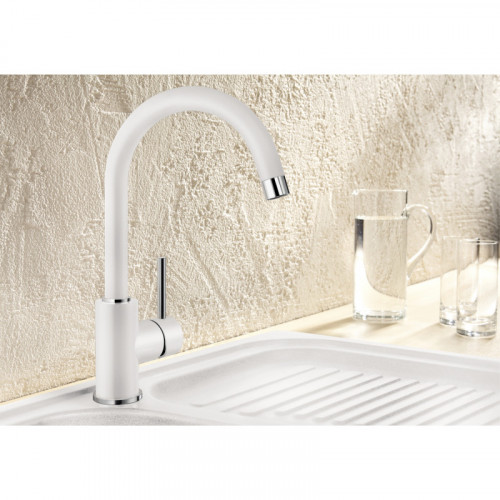 Комплект мойка Blanco Classic 45 S и смеситель Blanco Mida Silgranit, кофе 521313M2