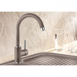 Комплект мойка Blanco Classic 45 S и смеситель Blanco Mida Silgranit, кофе 521313M2
