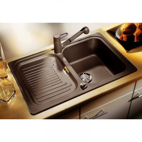 Комплект мойка Blanco Classic 45 S и смеситель Blanco Mida Silgranit, кофе 521313M2