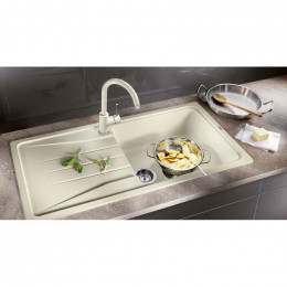 Комплект мойка Blanco Classic 45 S и смеситель Blanco Mida Silgranit, кофе 521313M2