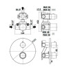 Смеситель с термостатом Paffoni Light LIQ013HGSP 287907 золото матовое