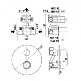 Смеситель с термостатом Paffoni Light LIQ013HGSP 287907 золото матовое