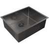 Мойка для кухни Paulmark Next PM215444-GM 54x44 вороненая сталь