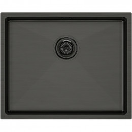 Мойка для кухни Paulmark Next PM215444-GM 54x44 вороненая сталь