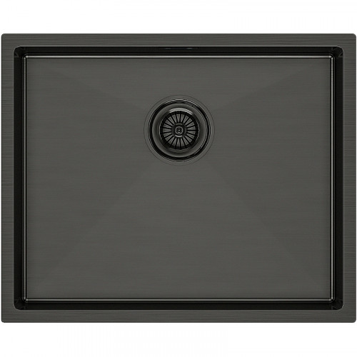 Мойка для кухни Paulmark Next PM215444-GM 54x44 вороненая сталь