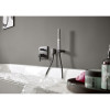 Смеситель для ванны Hansgrohe Finoris 76415670 черный матовый
